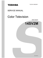Toshiba 060-200411 14SV2M (48 pages) TV Service Manuals Toshiba 060-200411 14SV2M (48 pages) TV Service Manuals