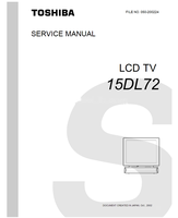 Toshiba 050-200224 15DL72 (57 pages) TV Service Manual