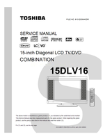 Toshiba 810-200640GR 15DLV16 (88 pages) TV Service Manual