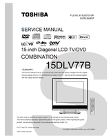 Toshiba 15DLV77B 813-200701GR (123 pages) TV/DVD Combo Service Manual
