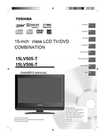 Toshiba 15LV505-T 15LV506-T (70 pages) TV/DVD Combo Operating Manual