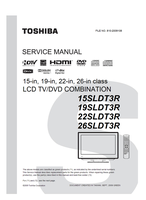 Toshiba 15SLDT3R 19SLDT3R 22SLDT3R 26SLDT3R (87 pages) TV/DVD Combo Service Manuals Toshiba 15SLDT3R 19SLDT3R 22SLDT3R 26SLDT3R (87 pages) TV/DVD Combo Service Manuals