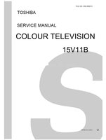 Toshiba 050-200213 15V11B (42 pages) TV Service Manuals Toshiba 050-200213 15V11B (42 pages) TV Service Manuals