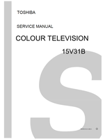 Toshiba 15V31B (39 pages) TV Service Manual