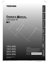 Toshiba 15VL56B 15VL56G 20VL56B 20VL56G 01E011520VL56BG 1520VL56BG (36 pages) TV Operating Manual