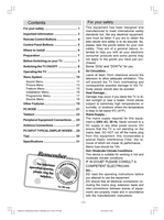 Toshiba 17WL46B (33 pages) TV Operating Manual