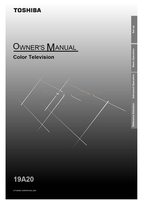 Toshiba 19A20 (20 pages) TV Operating Manual