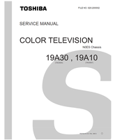 Toshiba 19A30 (43 pages) TV Service Manual