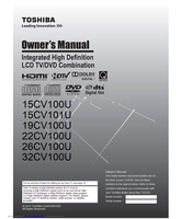Toshiba 15CV100U 15CV101U 19CV100U 22CV100U 26CV100U 32CV100U (88 pages) TV Operating Manuals Toshiba 15CV100U 15CV101U 19CV100U 22CV100U 26CV100U 32CV100U (88 pages) TV Operating Manuals