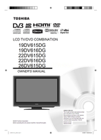 Toshiba 19DV615DG 19DV616DG 22DV615DG 22DV616DG 26DV615DG 110806 (60 pages) TV Operating Manual