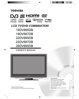 Toshiba 19DV665DB 19DV667DB 22DV665DB 22DV667DB 26DV665DB (67 pages) TV/DVD Combo Operating Manuals Toshiba 19DV665DB 19DV667DB 22DV665DB 22DV667DB 26DV665DB (67 pages) TV/DVD Combo Operating Manuals