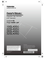 Toshiba 19SL400U 22SL400U 26SL400U 32SL400U HDA51S3202I (62 pages) TV Operating Manual