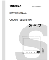 Toshiba 050-200211 20A22 (34 pages) TV Service Manuals Toshiba 050-200211 20A22 (34 pages) TV Service Manuals