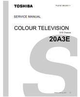 Toshiba 060-200111 20A3E (50 pages) TV Service Manuals Toshiba 060-200111 20A3E (50 pages) TV Service Manuals