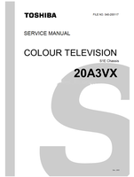 Toshiba 040-200117 20A3VX (32 pages) TV Service Manual