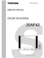 Toshiba 050-200201 20AF42 (39 pages) TV Service Manuals Toshiba 050-200201 20AF42 (39 pages) TV Service Manuals