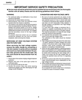 Toshiba 050-200337 20AR33 (36 pages) TV Service Manual