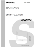 Toshiba 050-200206 20AS22 (33 pages) TV Service Manuals Toshiba 050-200206 20AS22 (33 pages) TV Service Manuals