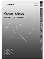 Toshiba 14DL74 20DL74 (28 pages) TV Operating Manual