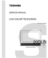 Toshiba 050-200630GR 20DL76 (38 pages) TV Service Manual