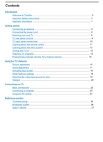 Toshiba 20V300A 20V300E 20V300H 20V300T VX1A00039300 (28 pages) TV Operating Manual