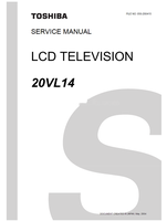 Toshiba 050-200415 20VL14 (42 pages) TV Service Manual