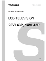 Toshiba 010-200306 20VL43P 14VL43P (39 pages) TV Service Manual