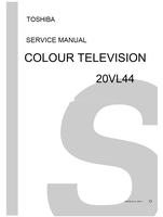 Toshiba 20VL44 (68 pages) TV Service Manual