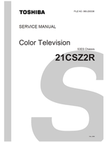 Toshiba 060-200336 21CSZ2R (70 pages) TV Service Manual