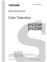 Toshiba 060-200559 21CZ3R 21CZ5R (51 pages) TV Service Manual