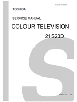 Toshiba 050-200245 21S23D (41 pages) TV Service Manuals Toshiba 050-200245 21S23D (41 pages) TV Service Manuals