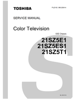 Toshiba 060-200414 21SZ5E1 21SZ5ES1 21SZ5T1 (28 pages) TV Service Manuals Toshiba 060-200414 21SZ5E1 21SZ5ES1 21SZ5T1 (28 pages) TV Service Manuals