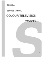 Toshiba 21V33F2 (43 pages) TV Service Manual