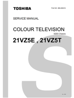 Toshiba 060-200219 21VZ5E 21VZ5T (59 pages) TV Service Manual