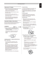 Toshiba 22EV700E 22EV700T 22EV700V 26EV700E 26EV700T 26EV700V (32 pages) TV Operating Manual