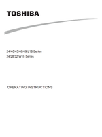 Toshiba 24 L18 Series (31 pages) TV Operating Manual