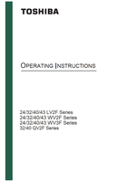 Toshiba 24 LV2F Series (44 pages) TV Operating Manual