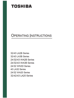 Toshiba 24 WN3D Series (47 pages) TV Operating Manual