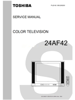 Toshiba 050-200203 24AF42 (38 pages) TV Service Manual