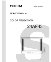 Toshiba 050-200310 24AF43 (40 pages) TV Service Manual