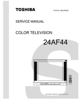 Toshiba 050-200402 24AF44 (42 pages) TV Service Manual