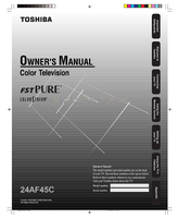 Toshiba 24AF45C (32 pages) TV Operating Manual