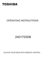 Toshiba 24D1753DB (34 pages) TV Operating Manual