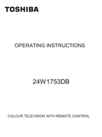 Toshiba 24W1753DB (29 pages) TV Operating Manual