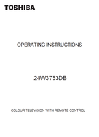 Toshiba 24W3753DB (37 pages) TV Operating Manuals Toshiba 24W3753DB (37 pages) TV Operating Manuals