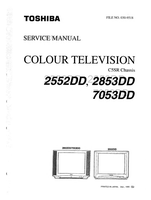 Toshiba CS5SR 2552DD 2853DD 7053DD (47 pages) TV Service Manual