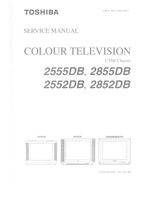 Toshiba 2552D8 2852D8 (39 pages) TV Service Manual