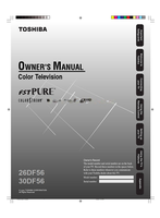 Toshiba 26DF56 30DF56 (80 pages) TV Operating Manual
