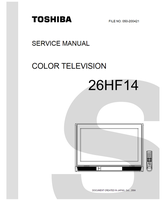 Toshiba 050-200421 26HF14 (60 pages) TV Service Manual