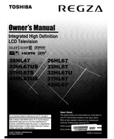 Toshiba 26HL47 (74 pages) TV Operating Manual
